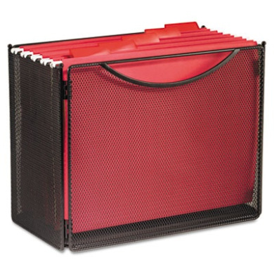 Desktop File Storage Box Steel Mesh 12 1 2w X 11d 10h By Safco Onyx For Stationery In Fiji Desktop File Storage Box Steel Mesh, Mesh Desktop Tub File Storage Box