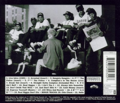 G-RAP / N.W.A. – Greatest Hits Straight Outta Compton - Niggaz4life - N.W.A. Greatest Hits