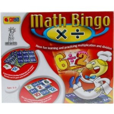 Orda Thinking Kids 2016 Maths Bingo Multiplication And Division Game By Orda - Shop Online In Fiji