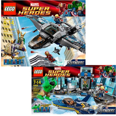 lego marvel quinjet aerial battle