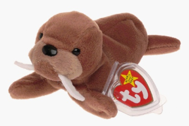 Tusk the walrus beanie baby Clearance