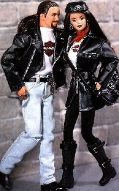 ken and barbie harley davidson dolls