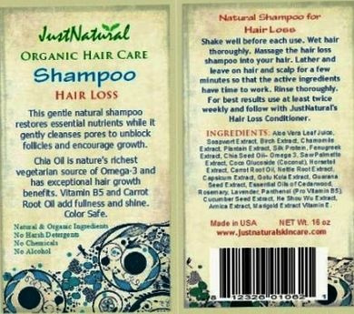 Natural Hair Loss Shampoo By Just Natural Shop Online For Beauty