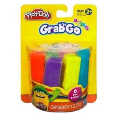 Play Doh Classic Grab 'N Go Brights- 6 Fun Colours by Play-Doh - Shop ...