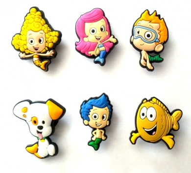 bubble guppies croc charms