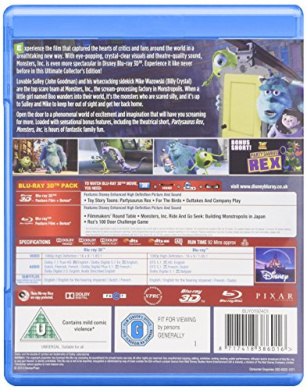 Monsters Inc. (Blu-ray 3D + Blu-ray) [2002] [Region Free] [Blu-ray] by  IMPORTS - Shop Online for Movies, DVDs in the United States