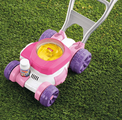 fisher price bubble mower pink