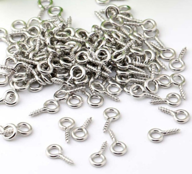 NX Garden Eye Pin Cap 12PCS 925 Sterling Golden 3mm Peg Bail Cap for Half-Drilled Beads or Stones DIY Jewelry Making