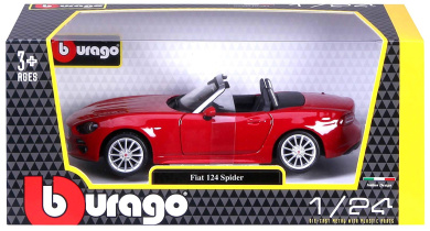 Fiat 124 Spider 2016 Red BURAGO 1:24 BU21083R Modellbau