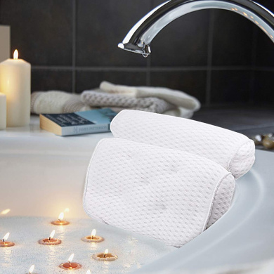 White Iconikal Deluxe Spa Bath Pillow